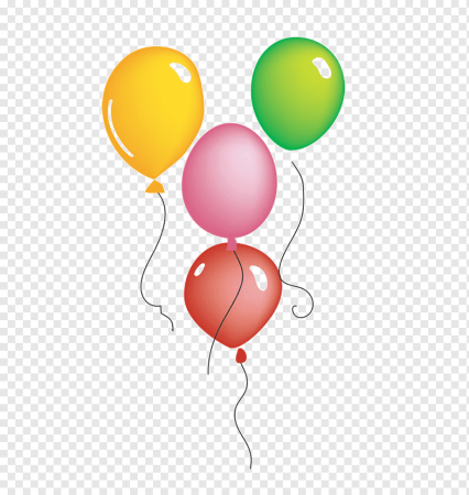 Нарисованные шарики на прозрачном фоне