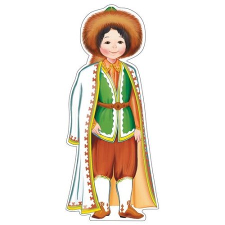 Национальный костюм башкир вектор