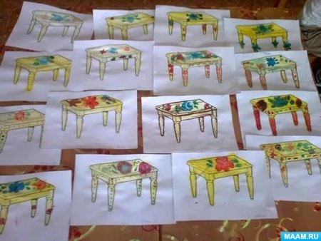 Рисование в старшей группе на тему мебель