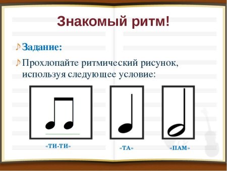 Музыкально ритмические рисунки