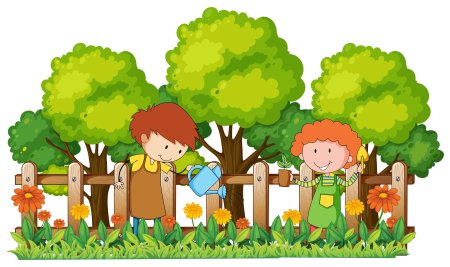 Изображение сада для детей
