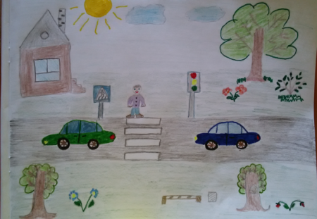Конкурс рисунков внимание дорога