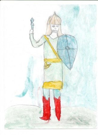 Рисунок богатыря алешатпопович