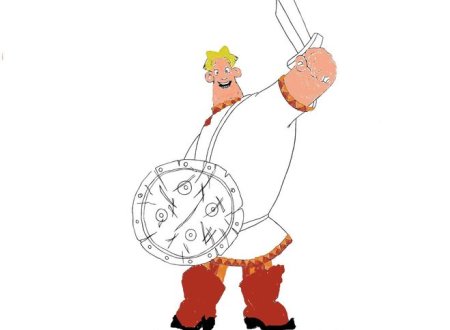 Легкий портрет богатыря Алеша Попович