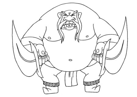 Богатырь раскраска для детей