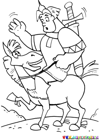 Богатырь Никита Кожемяка раскраска