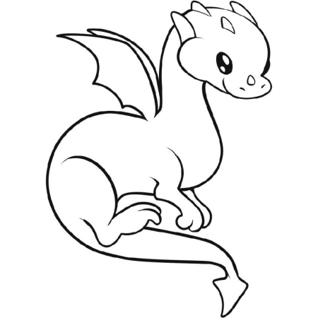 Дракон для рисования для детей