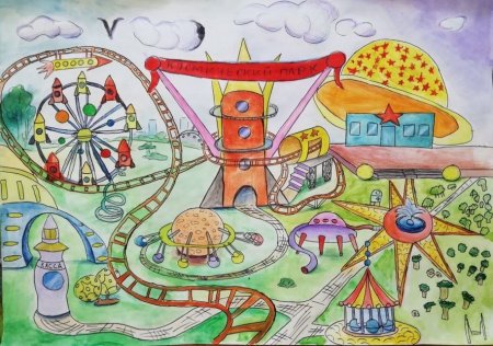 Детский рисунок парка