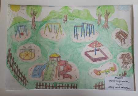 Детская площадка будущего рисунок