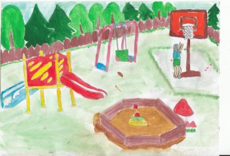Парк детский рисунок