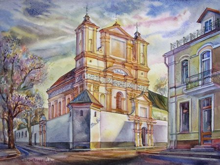 Смоленск акварелист акварели храм