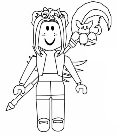 Раскраска РОБЛОКС для девочек