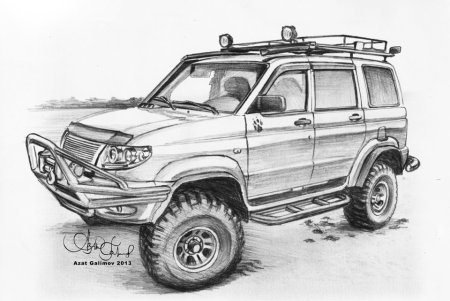 УАЗ Патриот 3163 раскраска