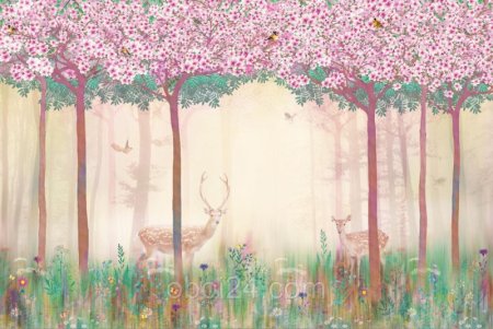 Фреска деревья Аффреско