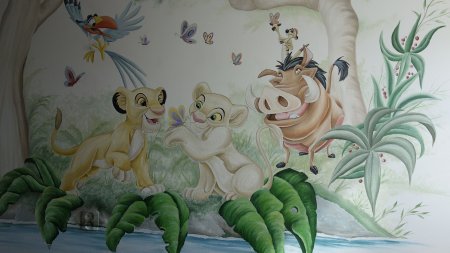 Симба роспись стен