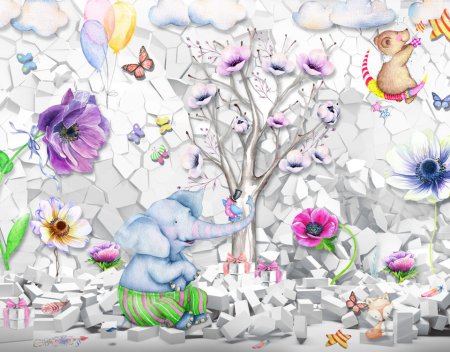 Фотообои рисунки