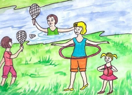 Рисунок на спортивную тему