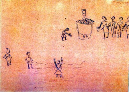 Рисунки детей из концлагеря