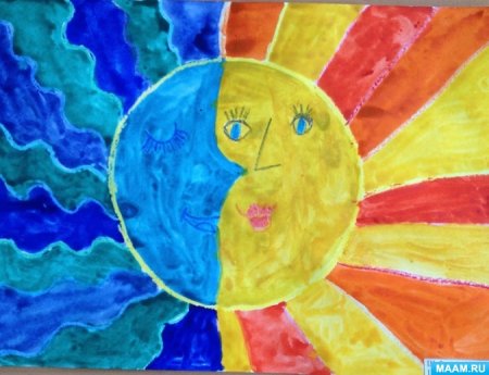 Рисование на тему день ночь