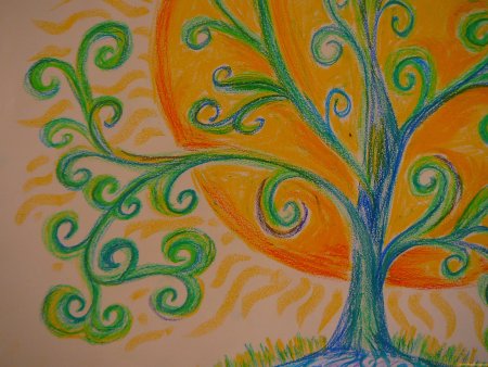 Рисование на тему дерево мира