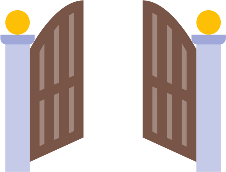 Ворота на прозрачном фоне