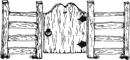 Деревянный забор раскраска