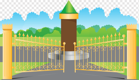 Ворота на прозрачном фоне