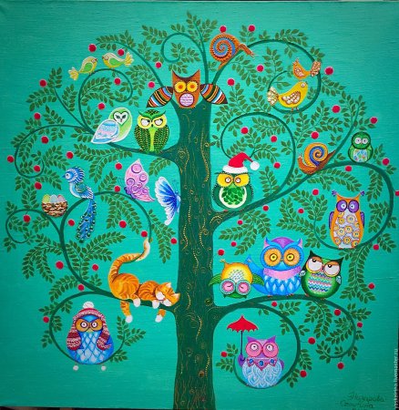 Сказочное дерево рисование