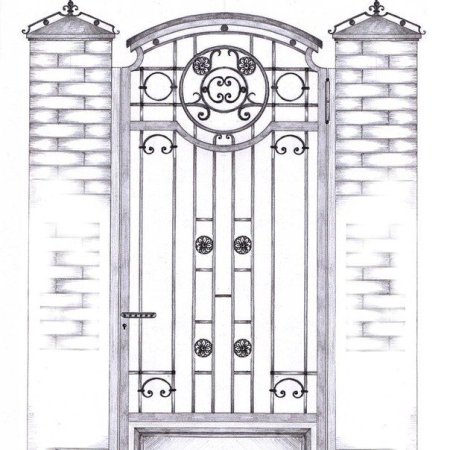 Ковка на двери эскизы