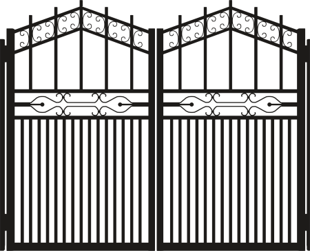 Ворота черно белые