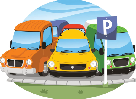 Парковка мультяшная