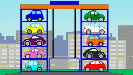 Разметка парковки вид сверху