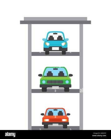 Автостоянка мультяшная