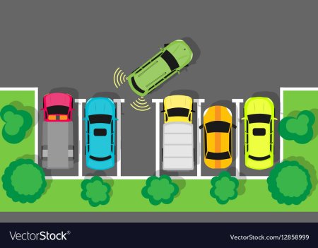 Парковка для машин вектор