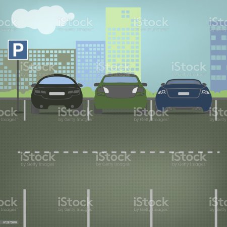 Машина на стоянке карикатура