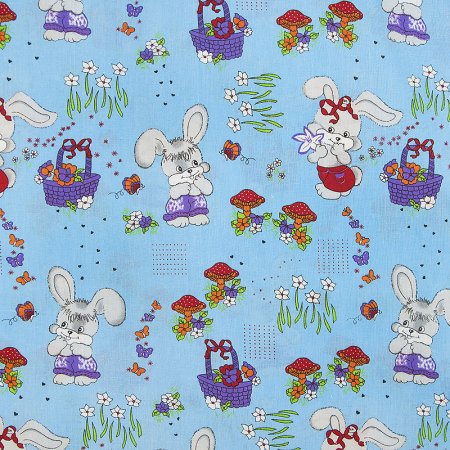 Ткань с детским принтом