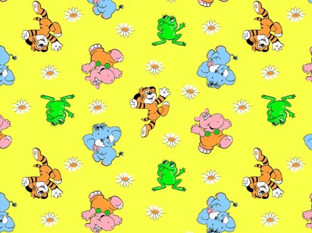 Ткань с детским принтом