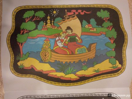 Рисунок в стиле Палех ребенку