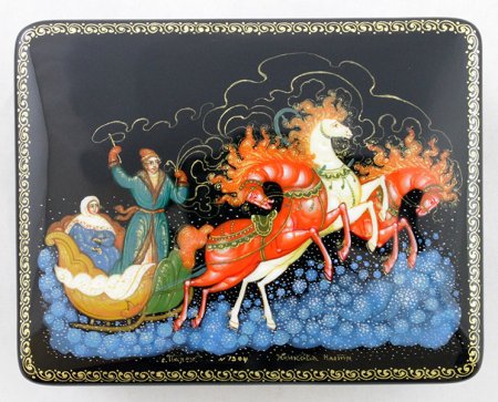 Палехская миниатюра тройка