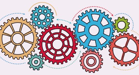 Разноцветные шестеренки