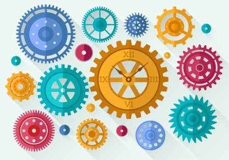 Разноцветные шестеренки