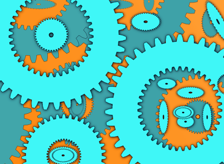 Разноцветные шестеренки
