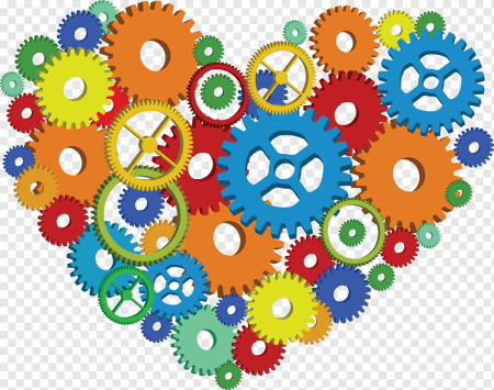 Разноцветные шестеренки