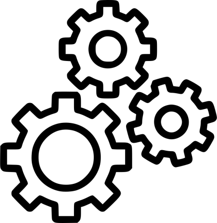 Шестерня трафарет