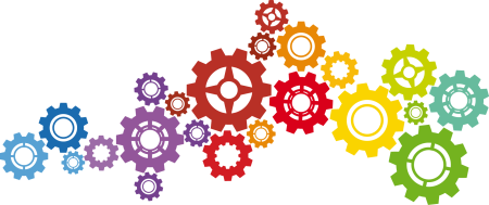 Разноцветные шестеренки