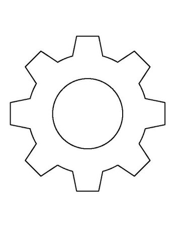 Трафарет "шестеренки"