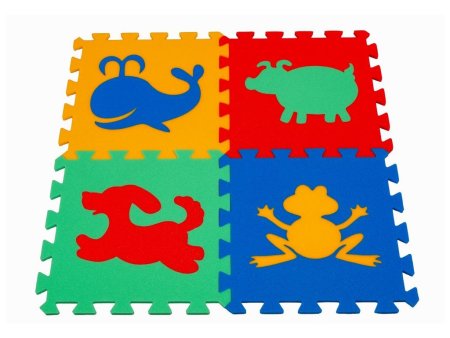 Коврик-пазл для детей векторный