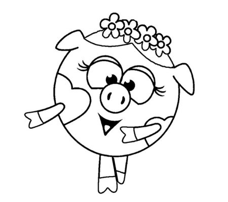 Смешарики картинки для срисовки