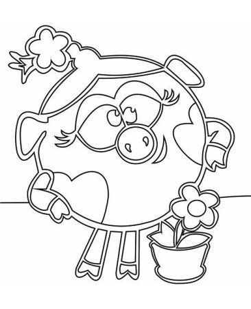 Смешарики трафареты на окна