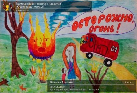 Осторожно огонь рисунки на конкурс